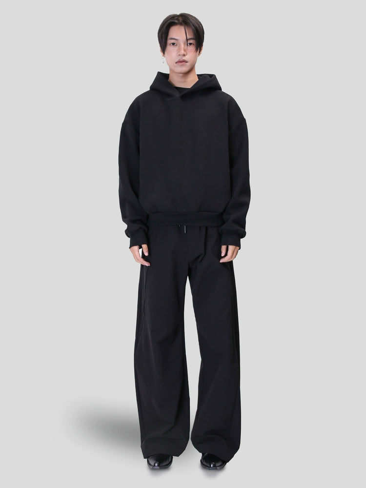 SOUTHFISH Vintage Casual Short Wide Hooded Sweater