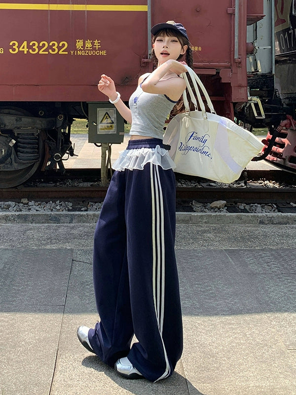 KPSR Vintage Loose Wide Leg Casual Pants