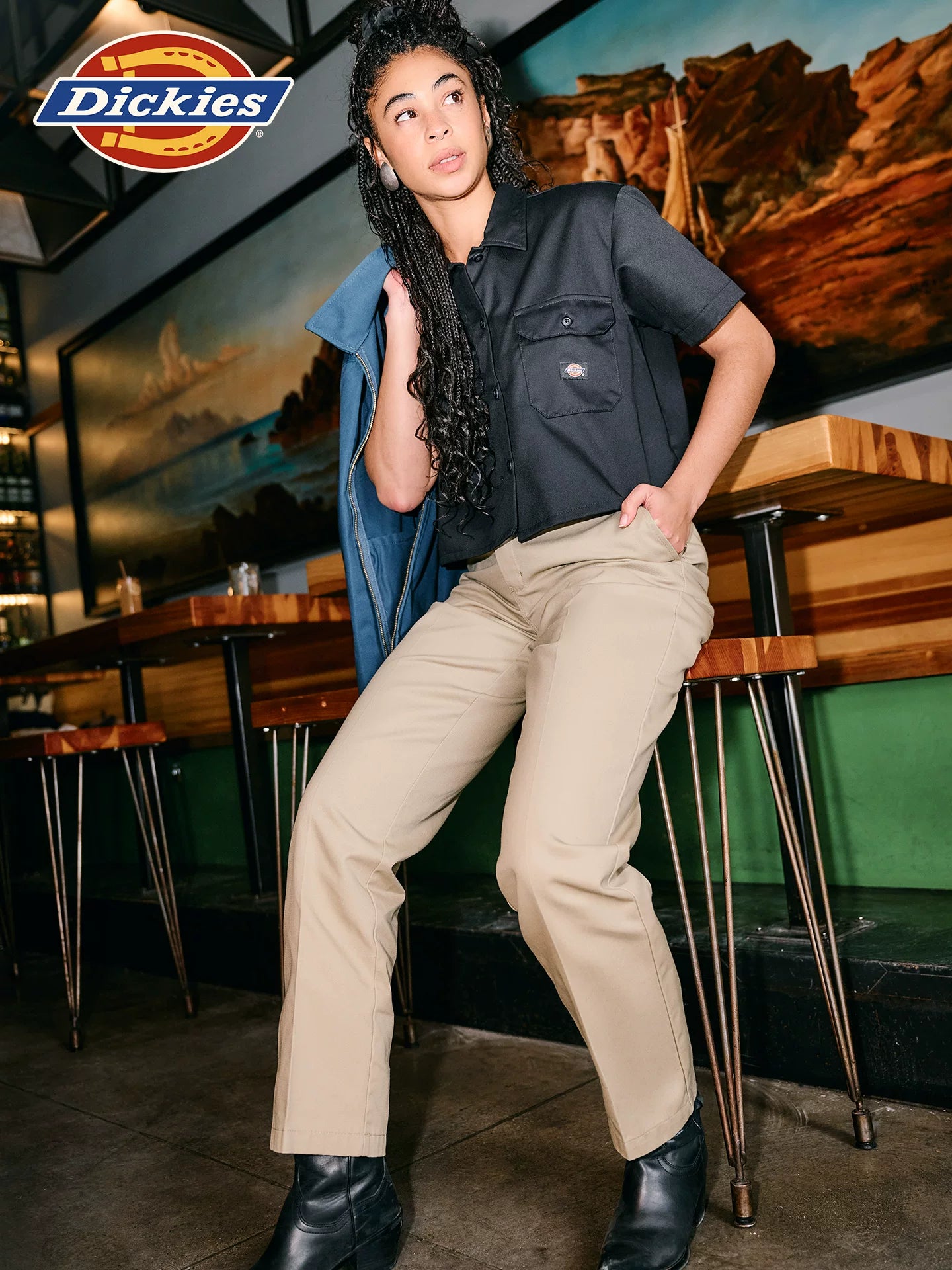 Dickies Overalls Straight Slacks