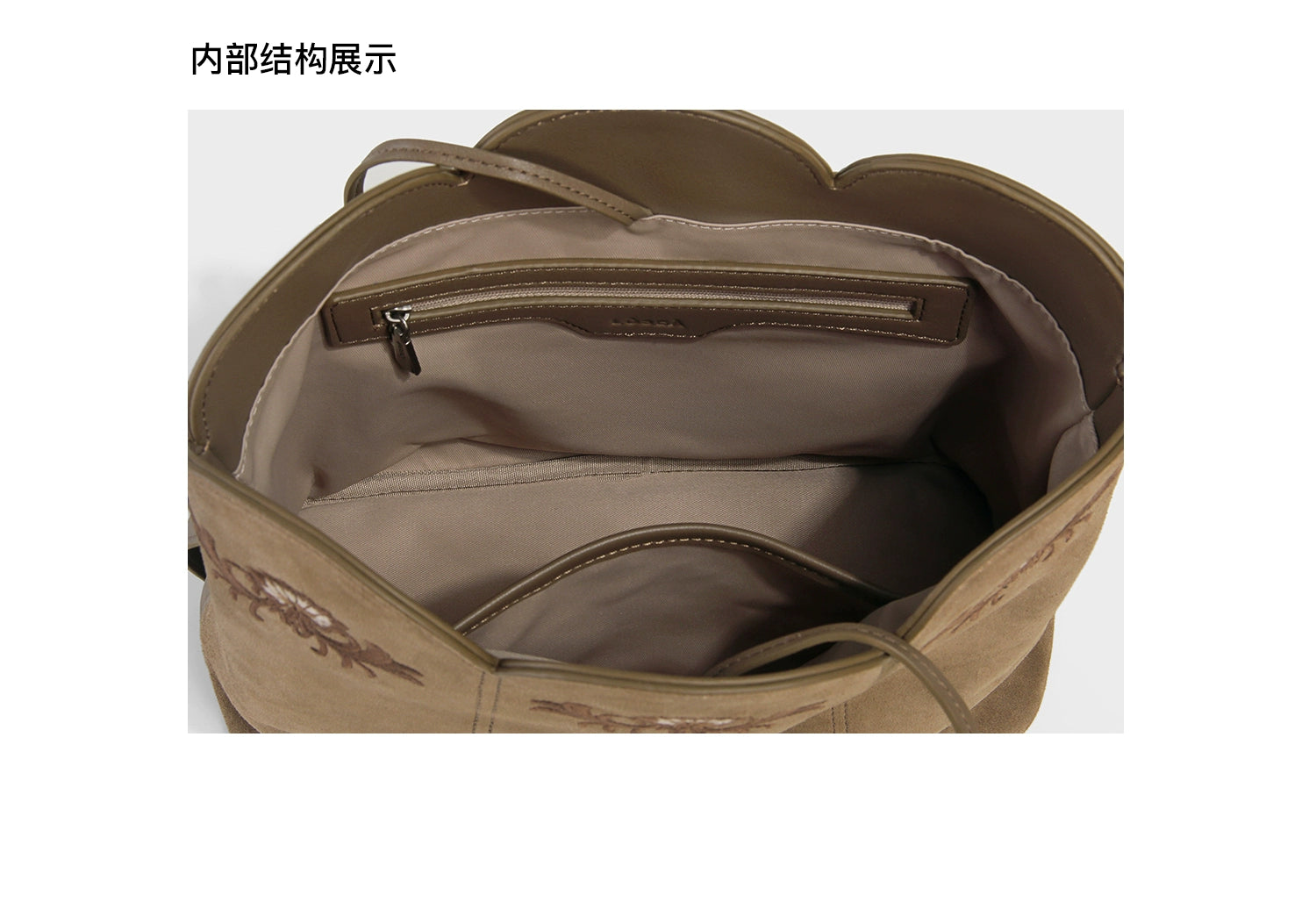 LOSEA Leather Matte Messenger Bag