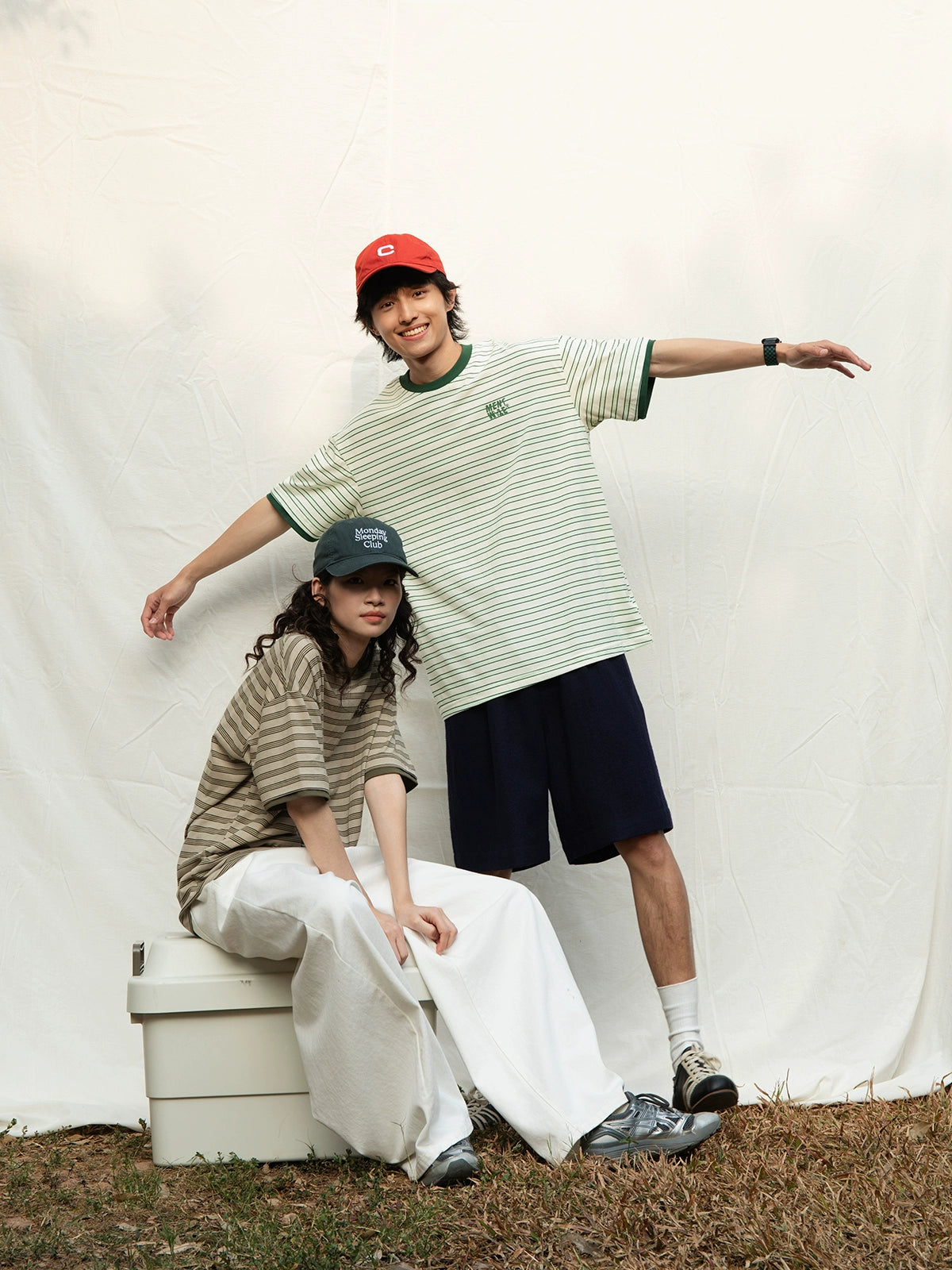 Mentmate Japanese Contrasting Striped Tee