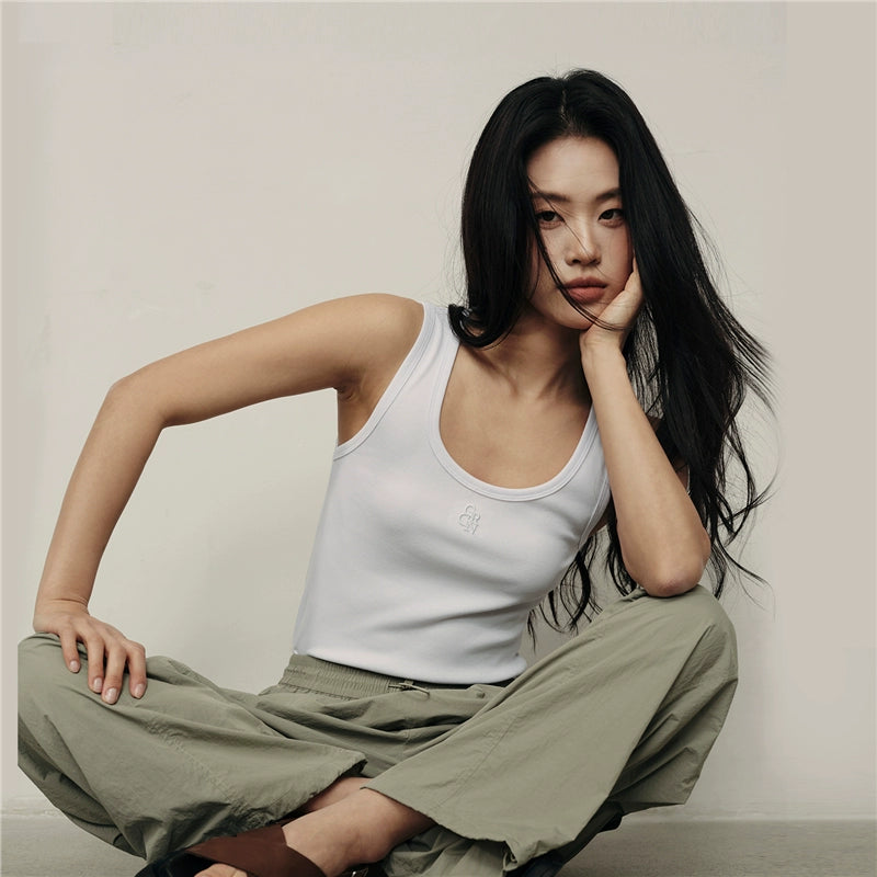 Giordano U Neck Slim Sleeveless Tee