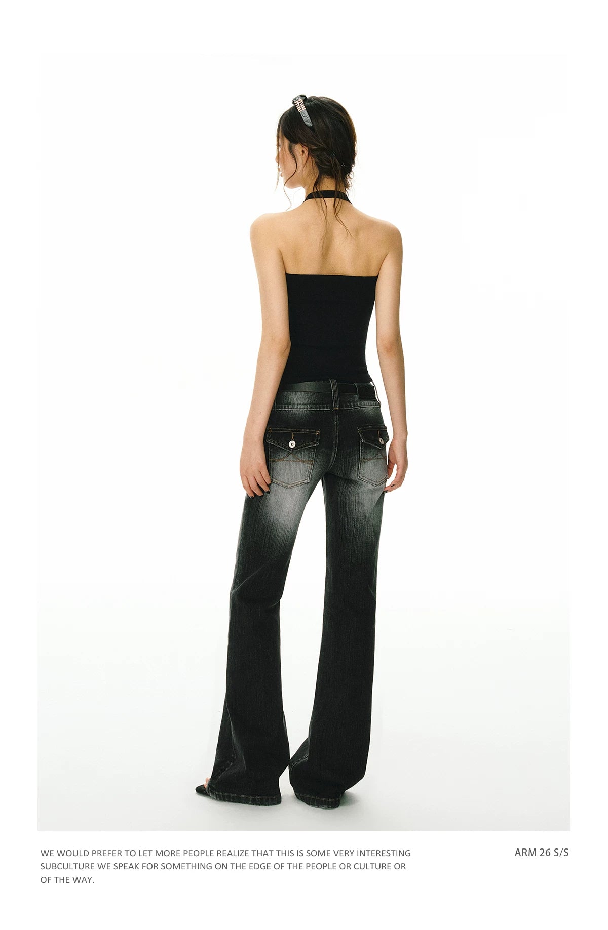 Ariseism Vintage Ribbon Neck Vest