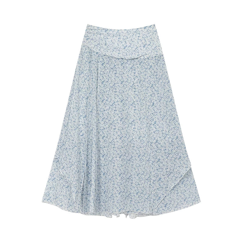 KANO Temperament Slim Floral Skirt