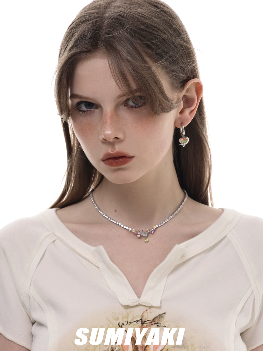SUMIYAKI Sweet and Cool Love Double Earrings