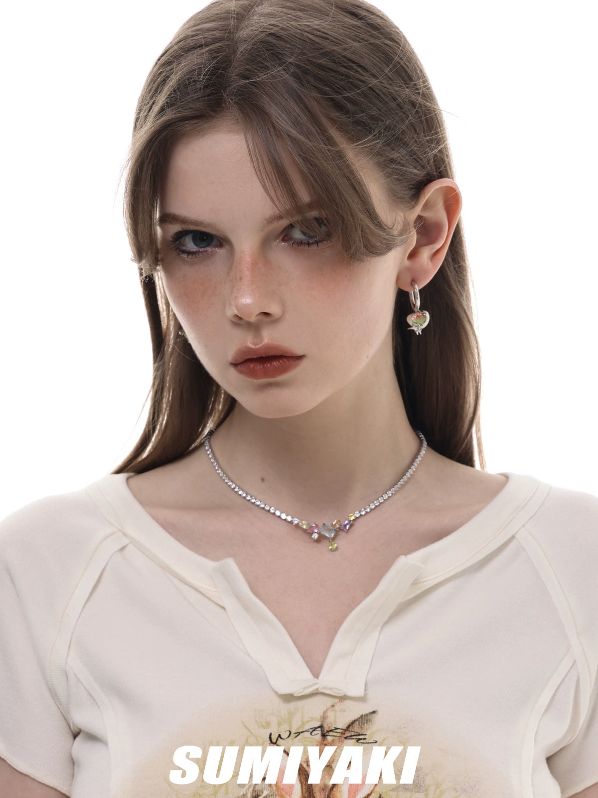SUMIYAKI Sweet and Cool Love Double Earrings