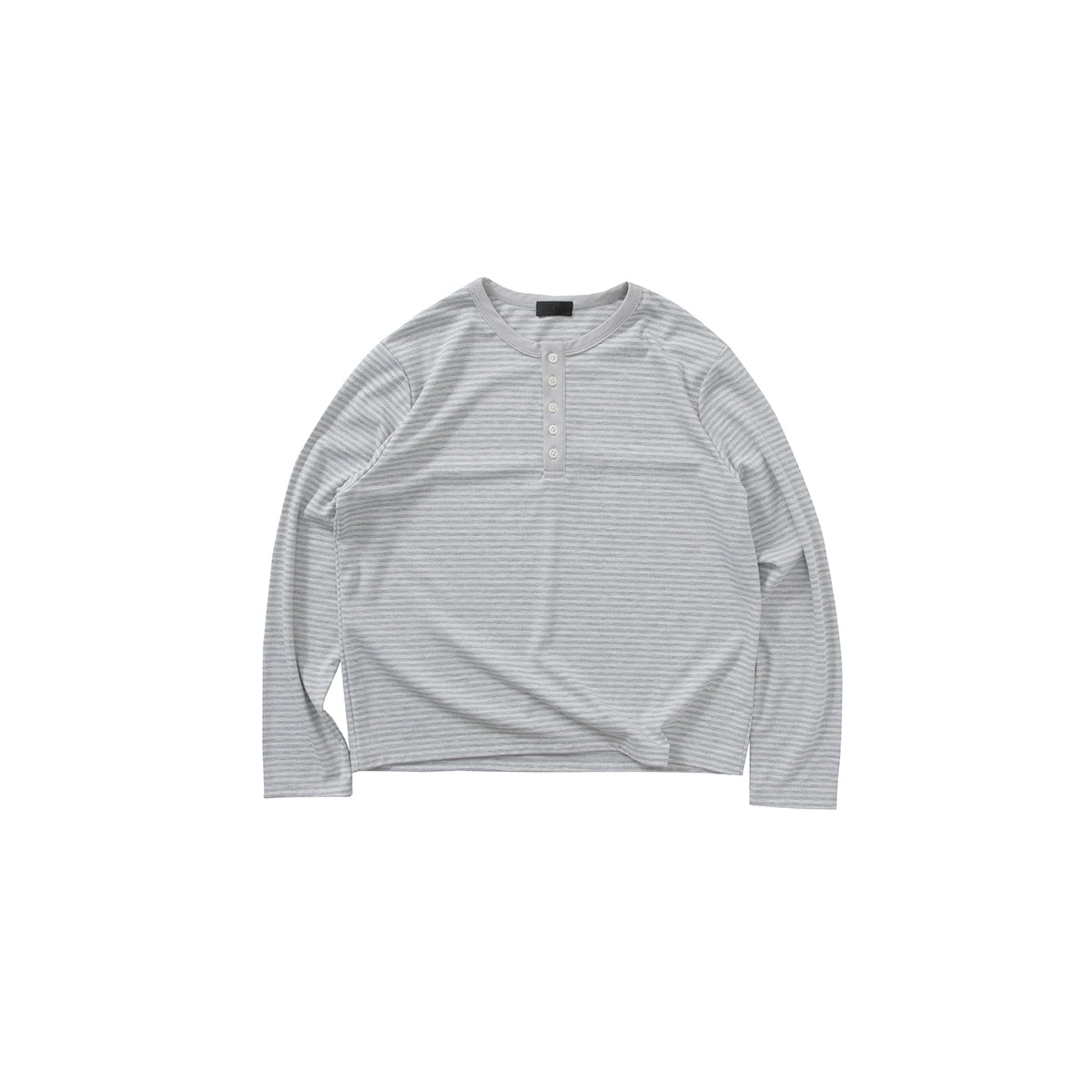 PLUS NO LOGO Casual Retro Crew Neck Striped Long Sleeve