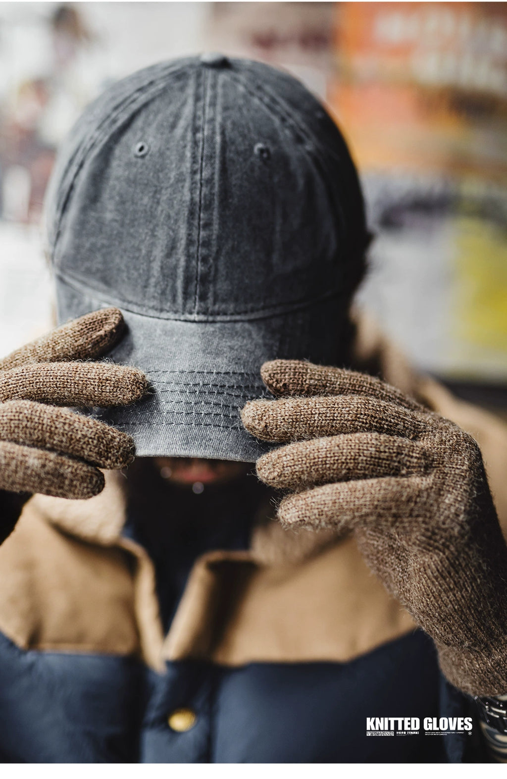Maden Vintage Thickened Cold Protection Gloves