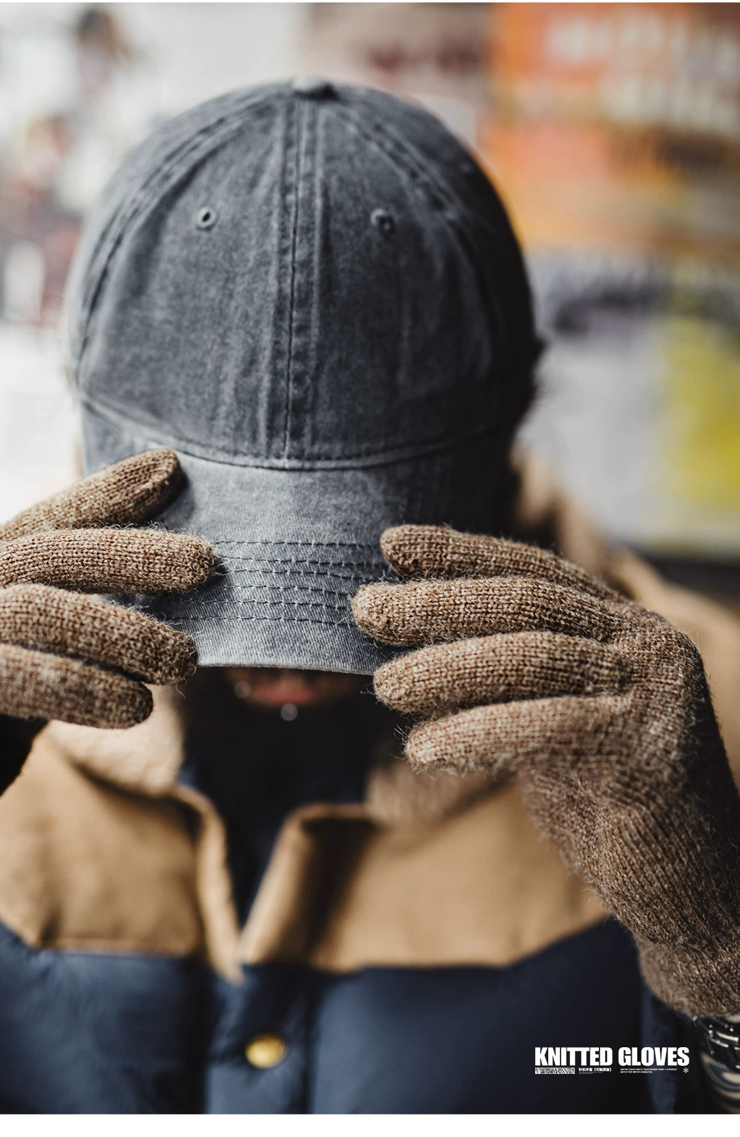 Maden Vintage Thickened Cold Protection Gloves