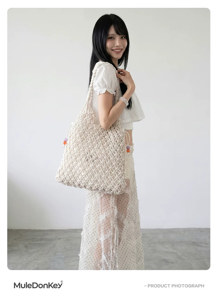 Donkey Woven Skeleton Shoulder Bag