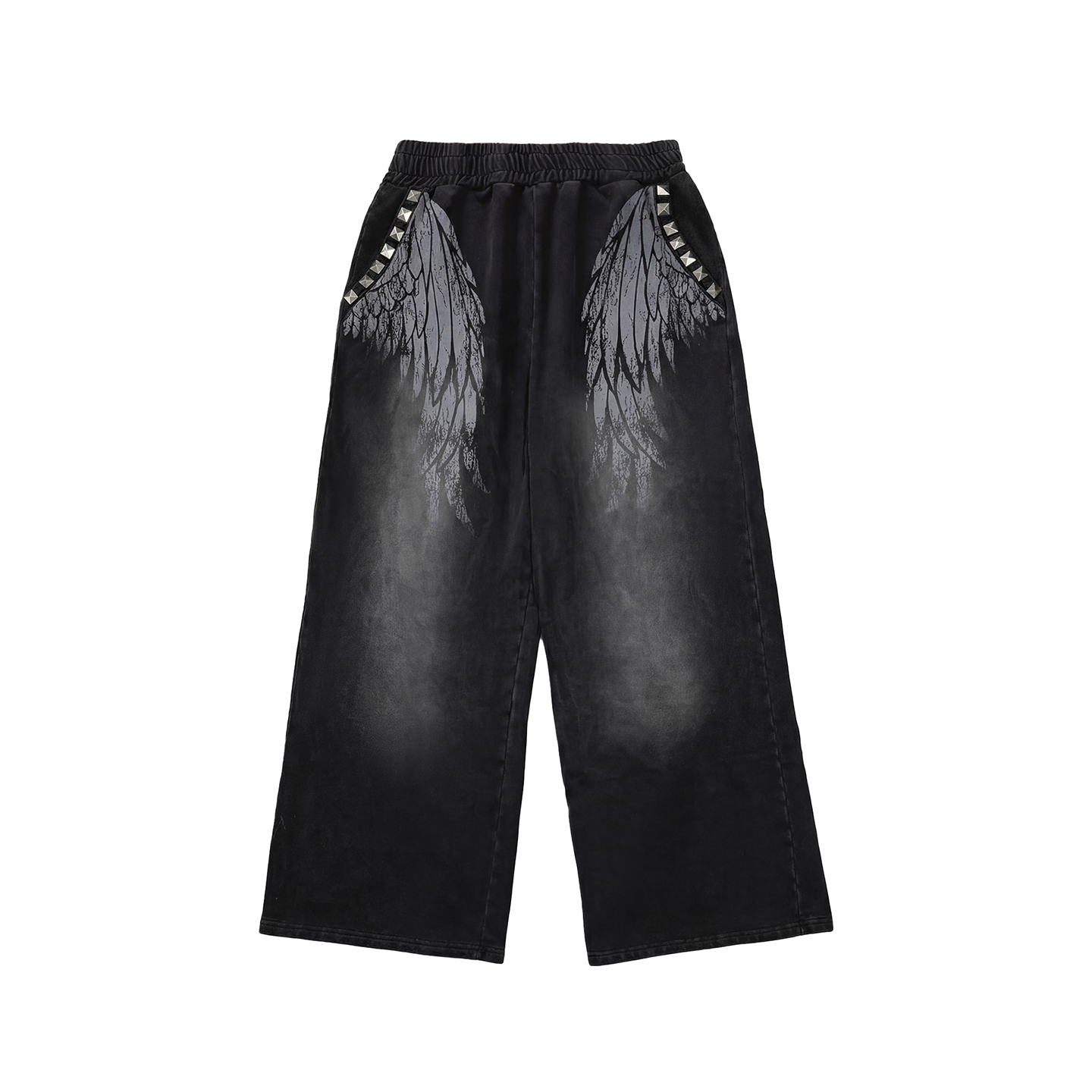 NumbAsia Wing Print Rivet Sweatpants