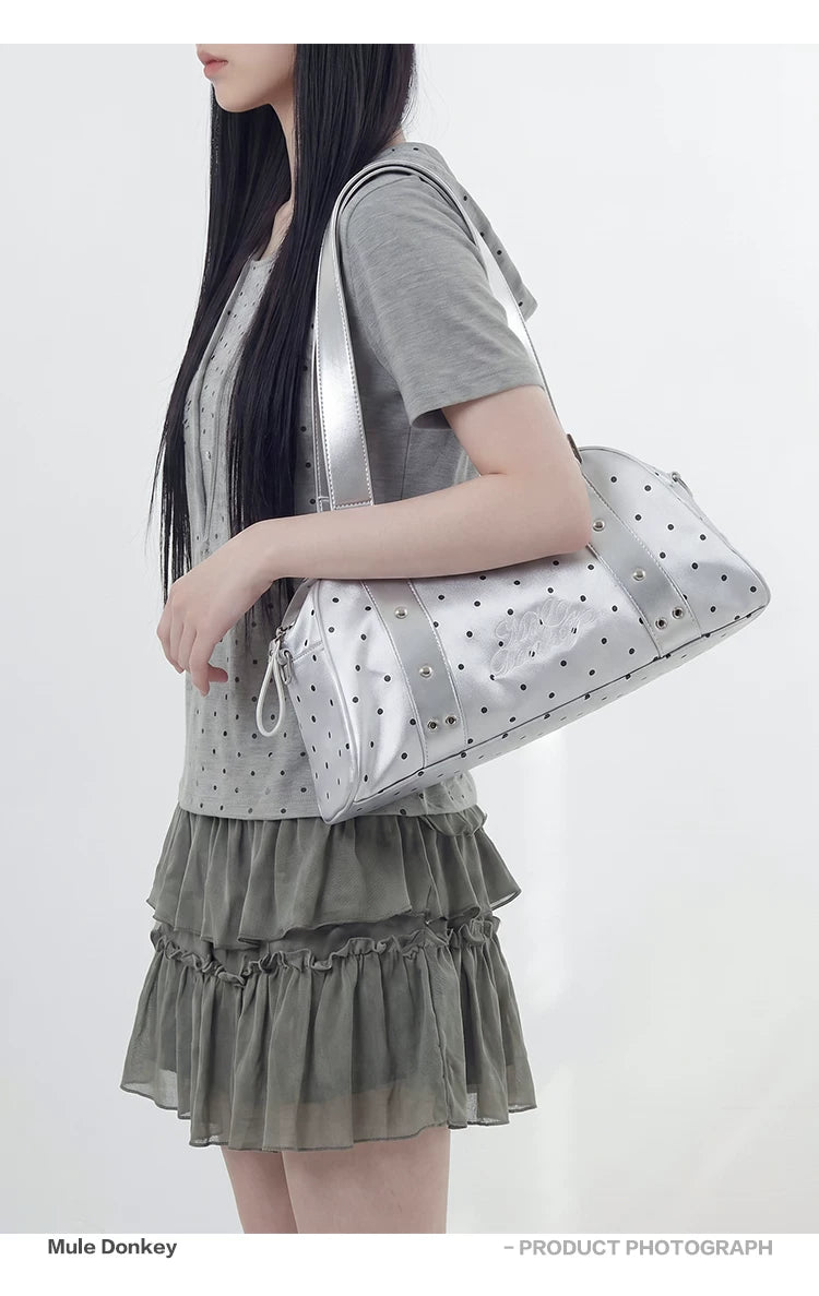 Donkey Polka Dot Versatile Shoulder Handbag