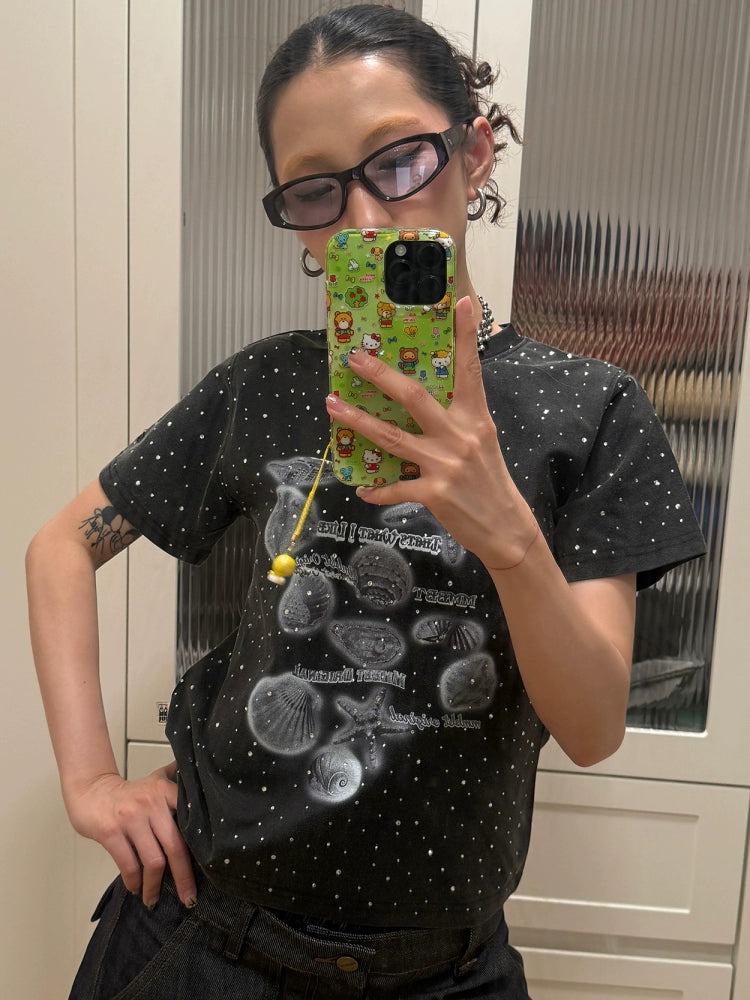 MMBBT Full Diamond Starfish Print Tee