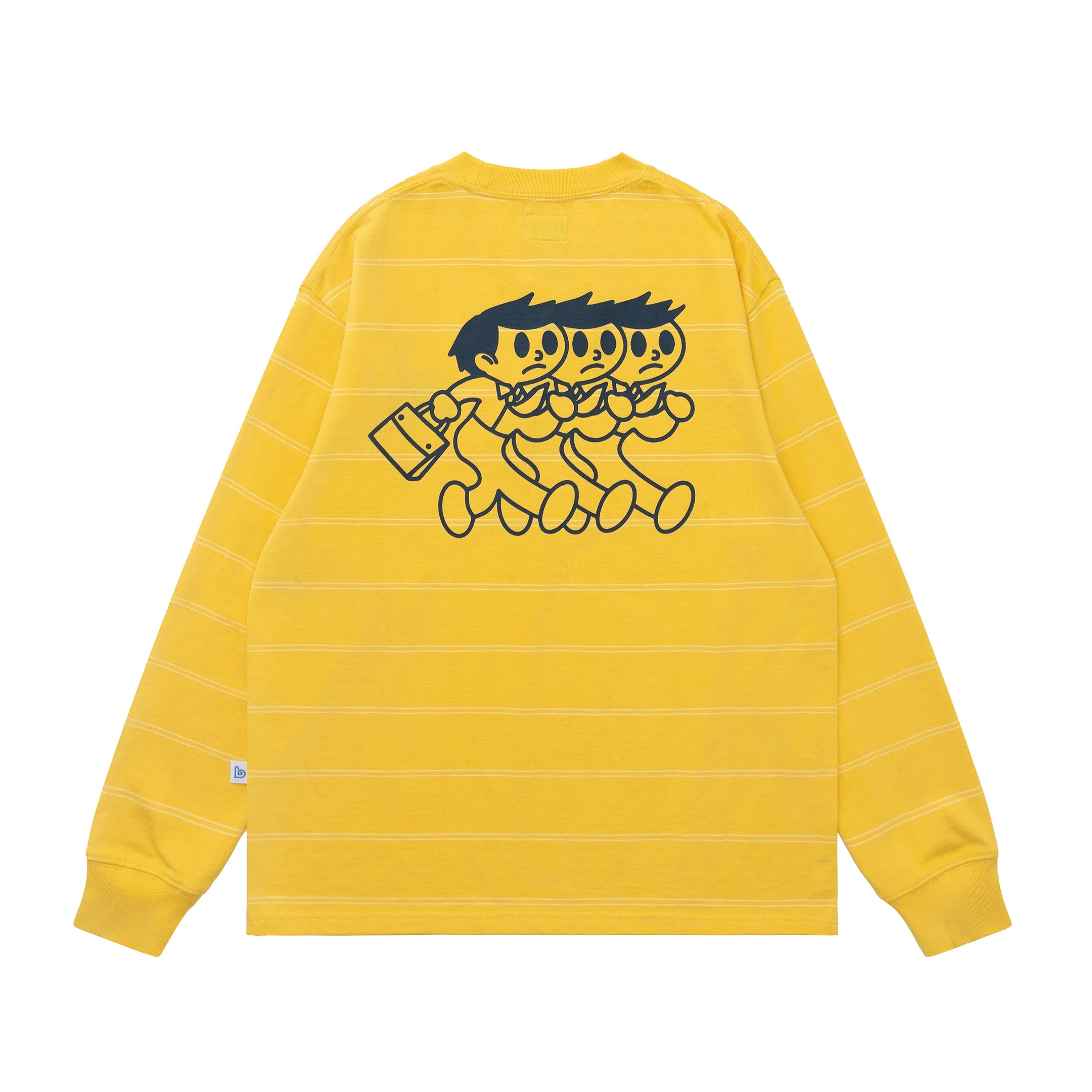 BENT IDEA Loose Versatile Striped Long Sleeves