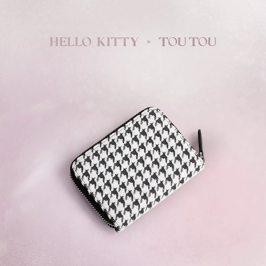 TOUTOU Sanrio Hello Kitty Grid Storage Card Bag