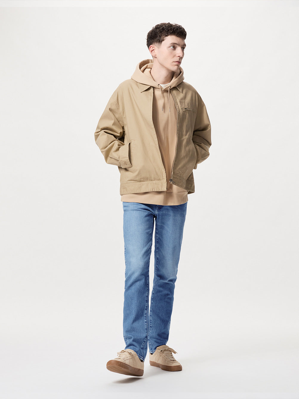 Uniqlo men's slim-fit jeans/washed products casual trousers pants 25 new 475546 470528