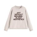 Loopsoon Chest Jacquard Retro Color Scheme Loose Versatile Knitted Sweater