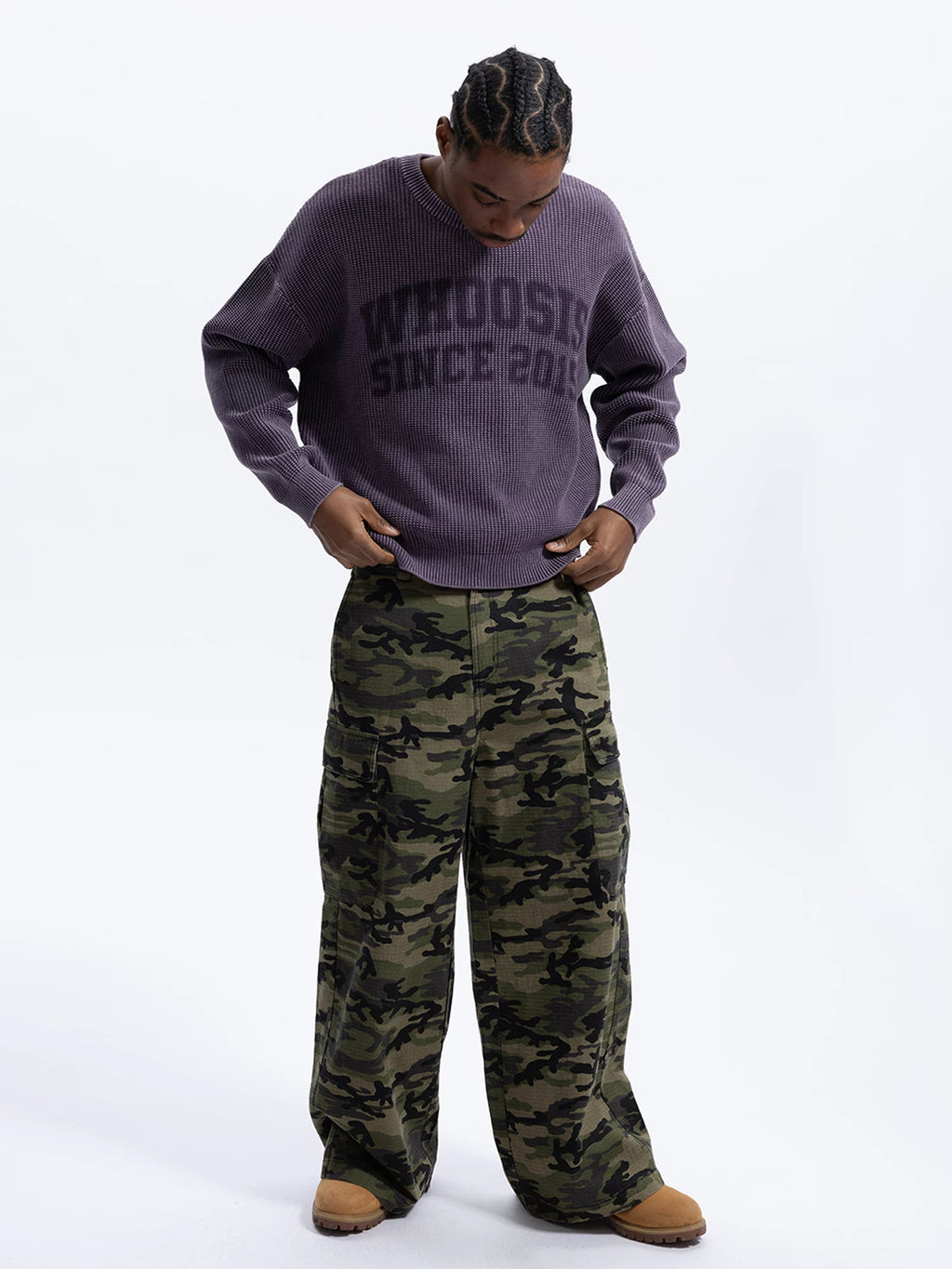 WHOOSIS Vintage Versatile Crew Neck Sweater