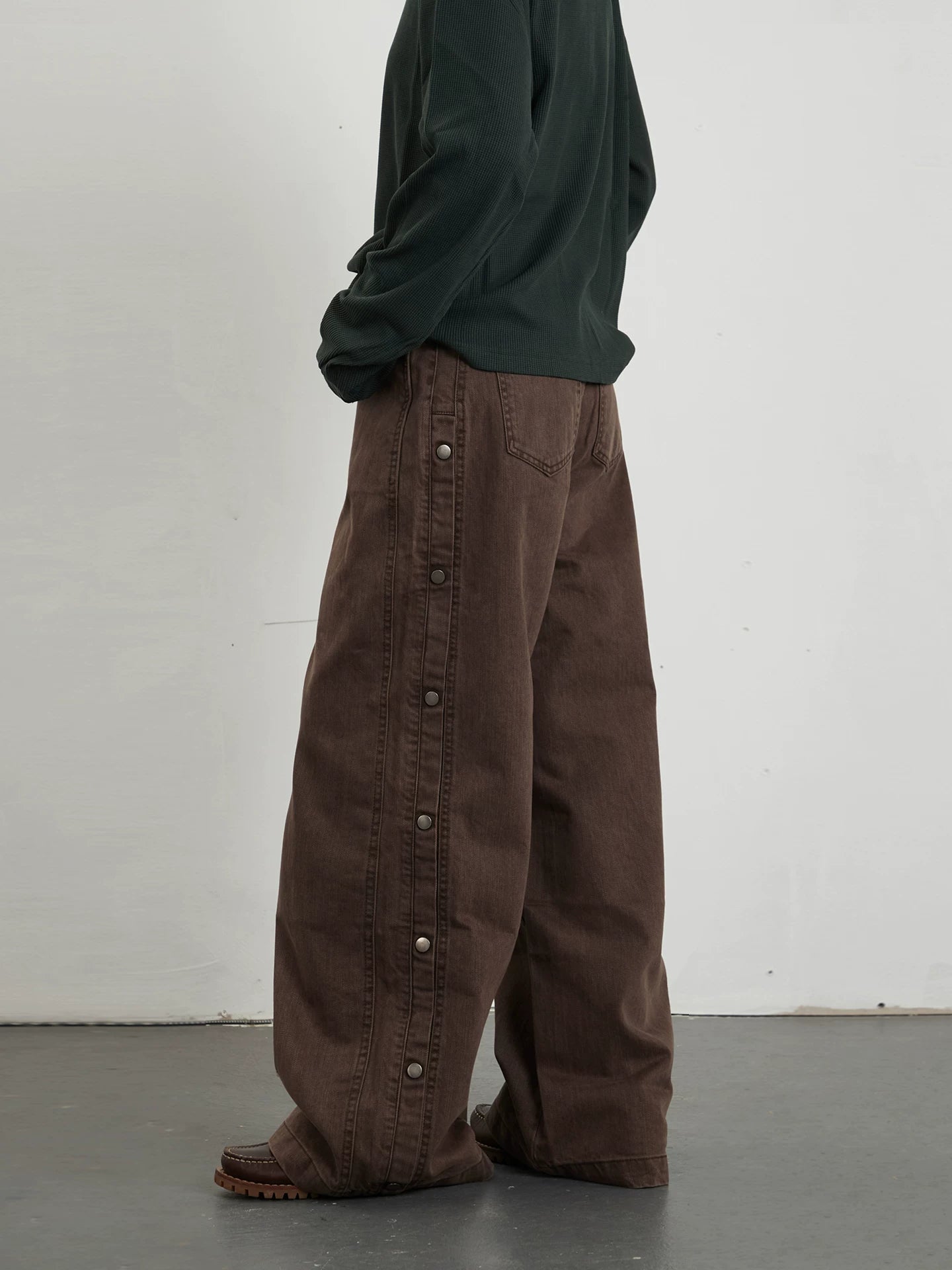 TRUQUEST Loose Straight Wide Leg Jeans