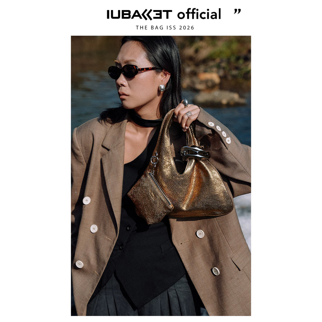 IUBALLET First-layer Cowhide Messenger Bag