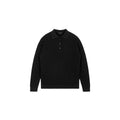 NO LOGO Wool Lyocell Twist Knitted Polo Shirt