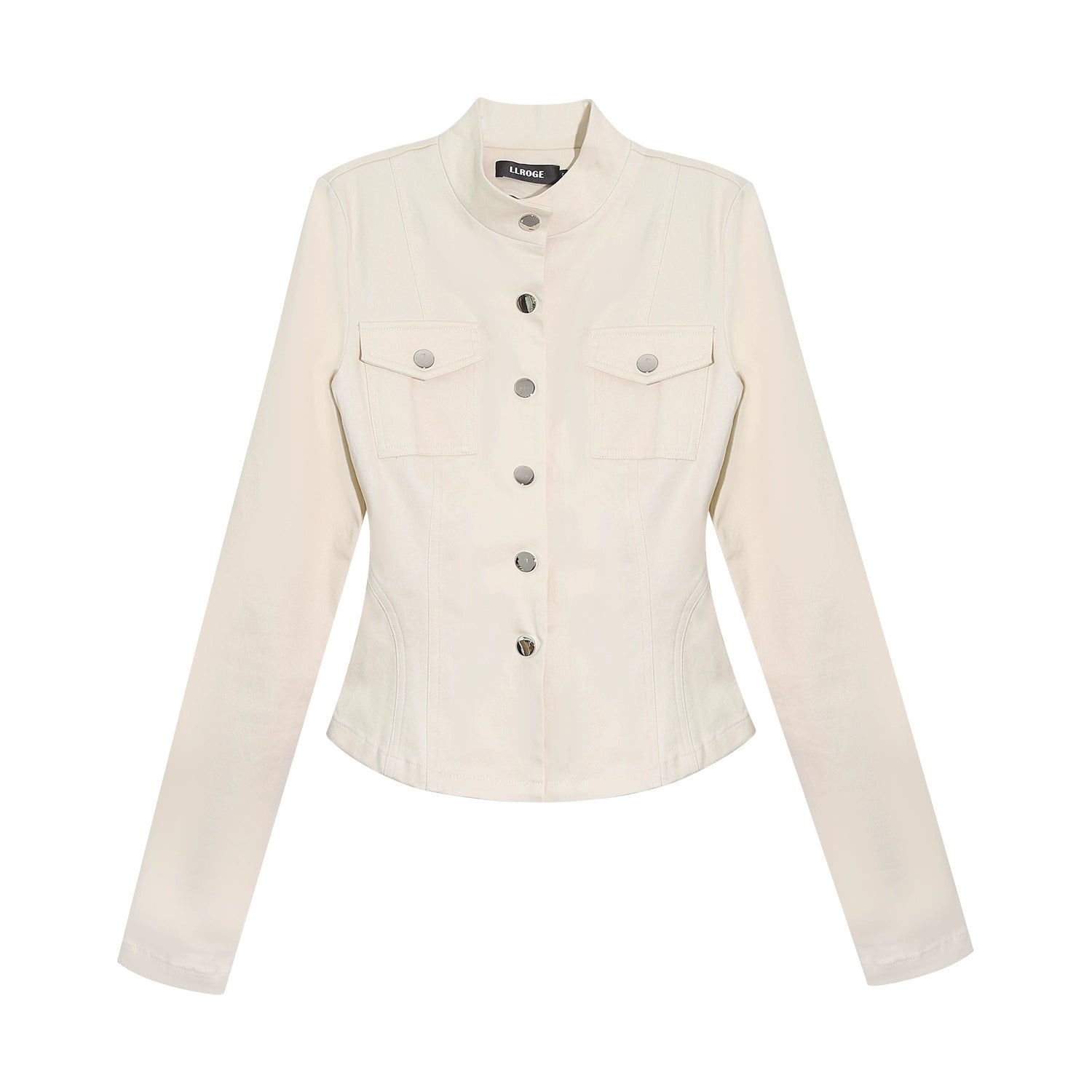 LLROGE Tooling Wind Stand-up Collar Long-sleeved Low-rise Micro-pull Pants Set