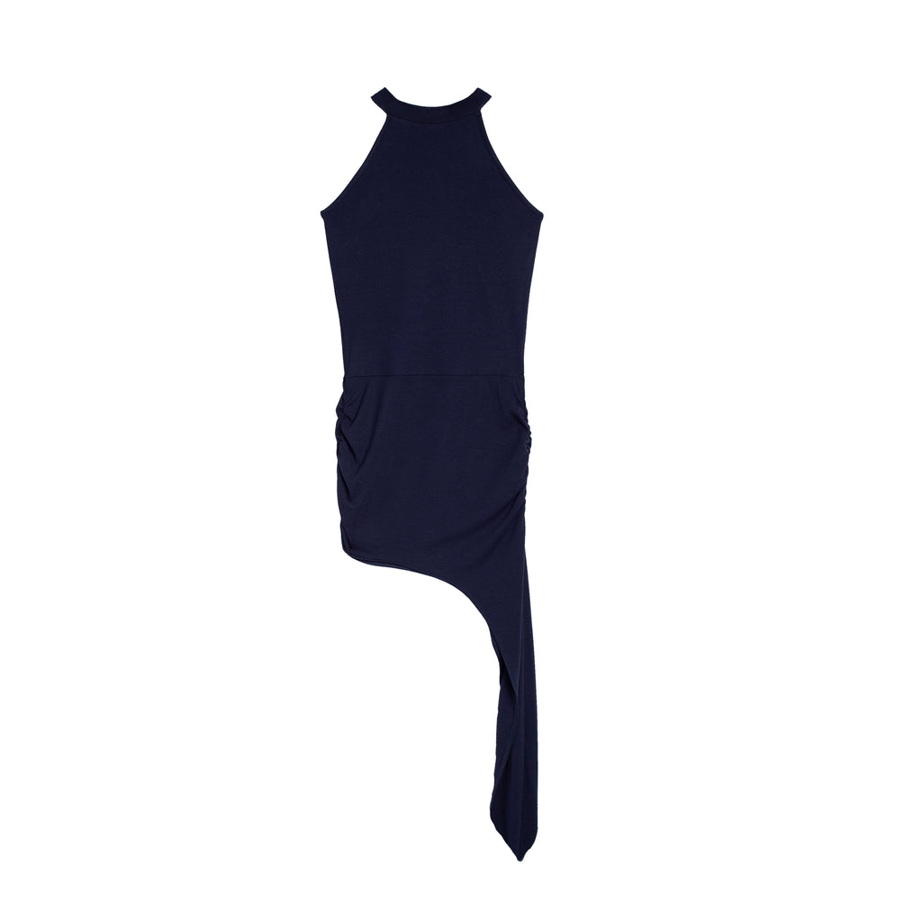 CHUYUQI Pure Desire Neck Irregular Dress