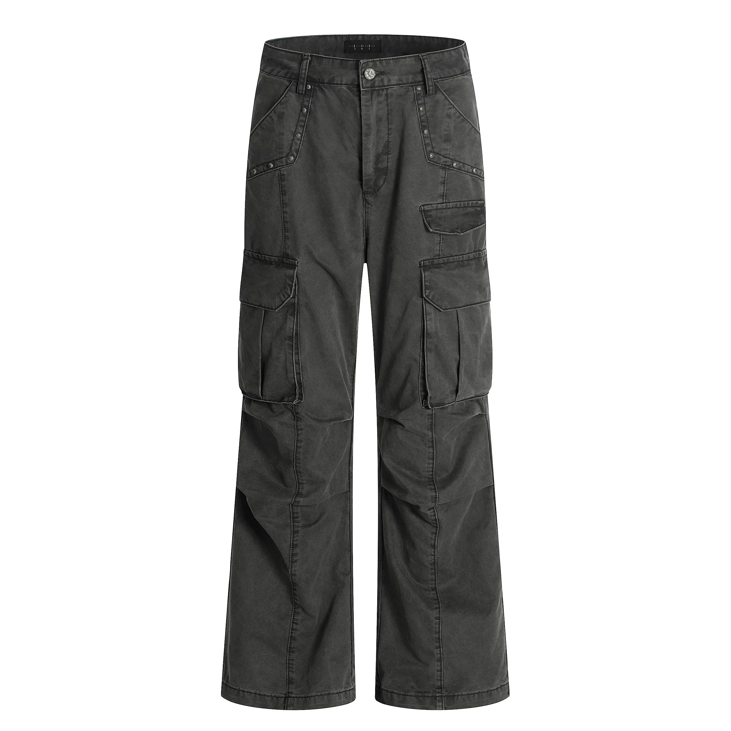 EME Vintage Multi-Pocket Loose Overalls
