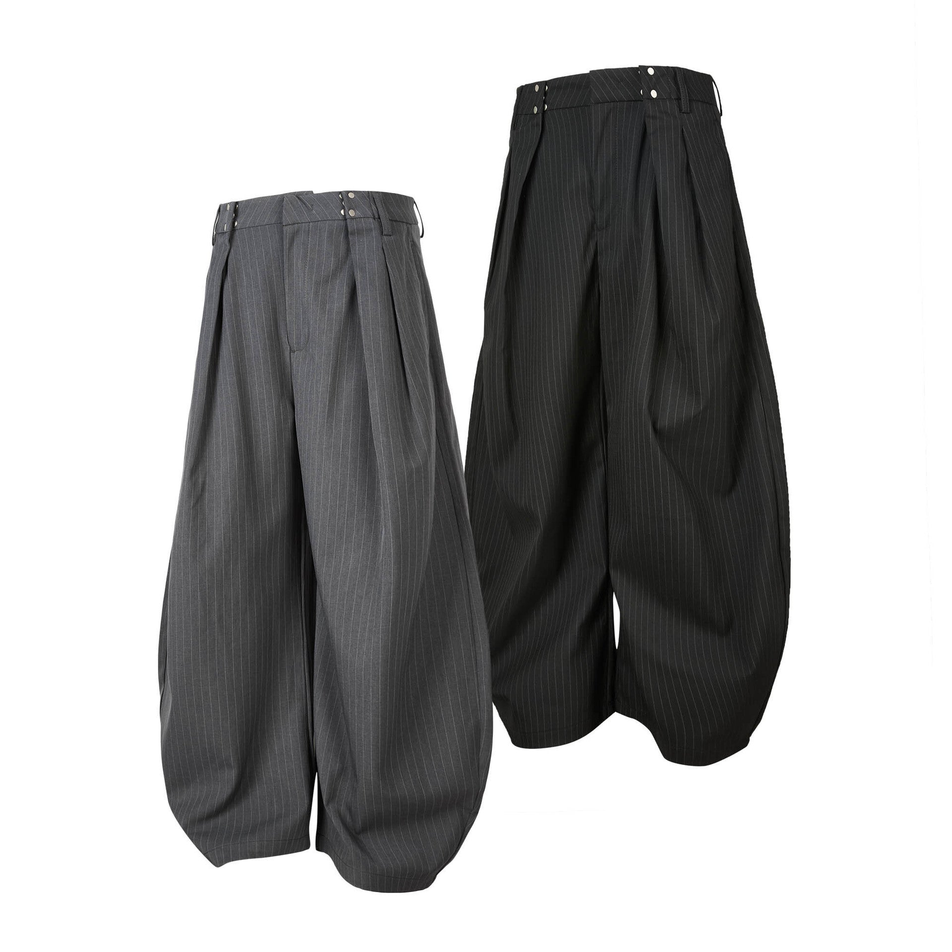 EME Vintage Striped Loose Casual Pants