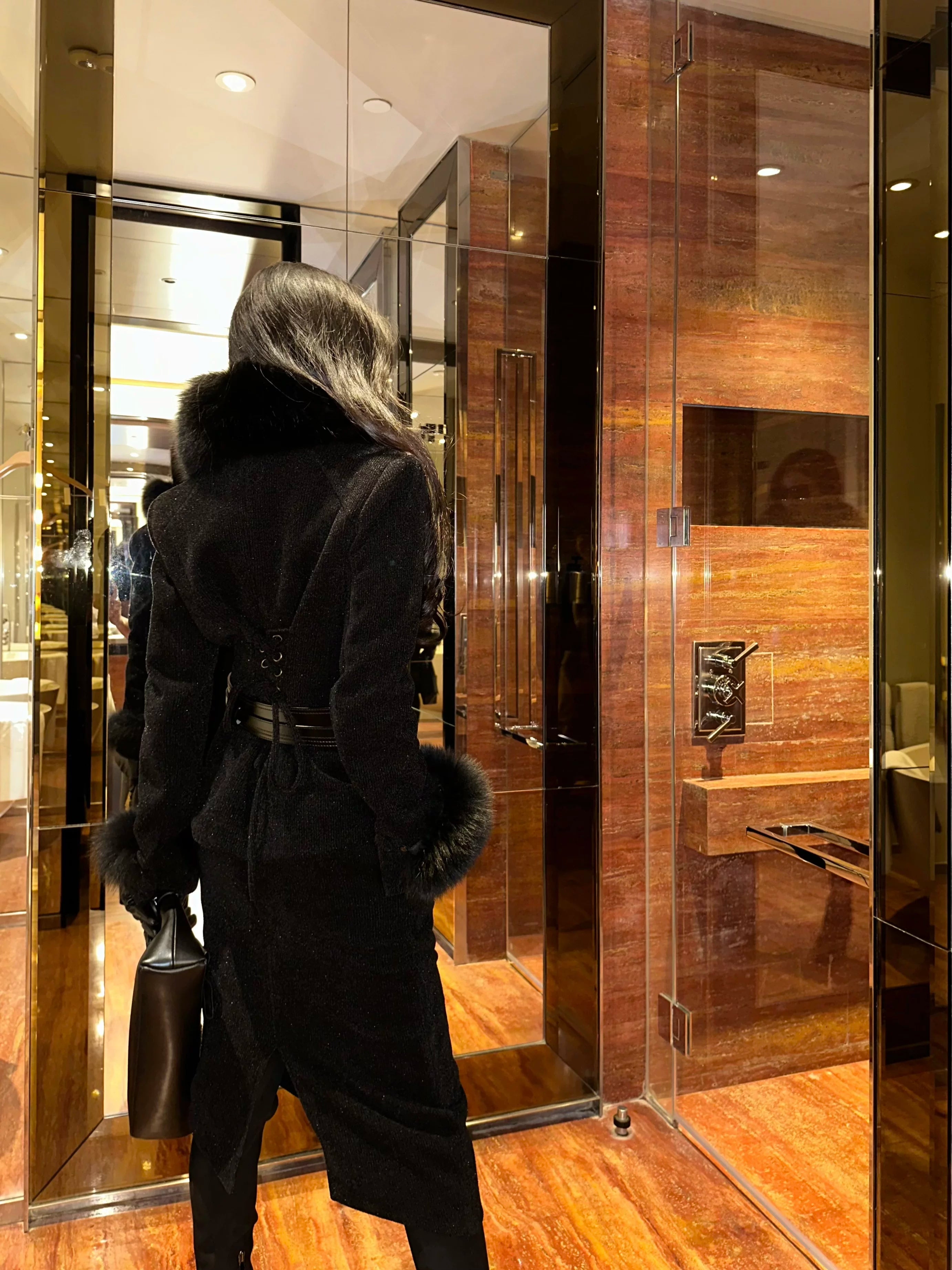 CHUYUQI Temperament Hair Leader Skirt Suit