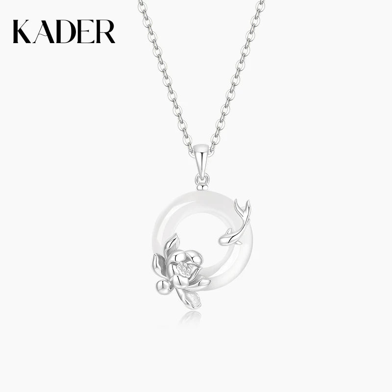 KADER Good Luck Lotus Safety Buckle Necklace