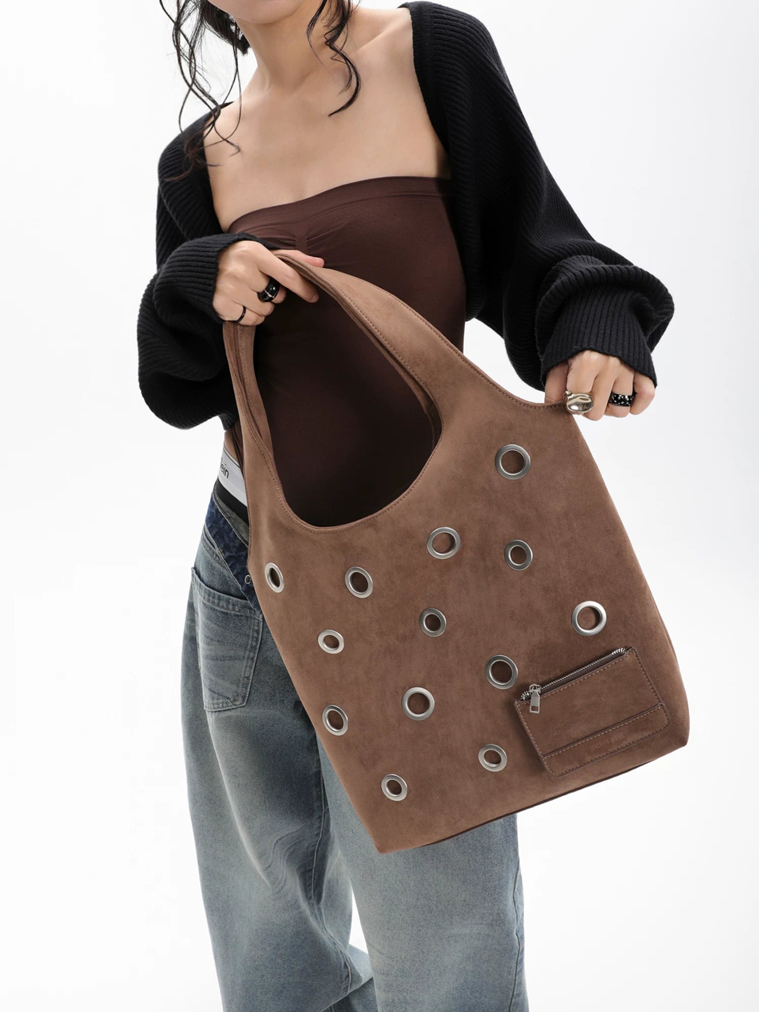 JANDRESS Shoulder Large Capacity Underarm Tote Bag