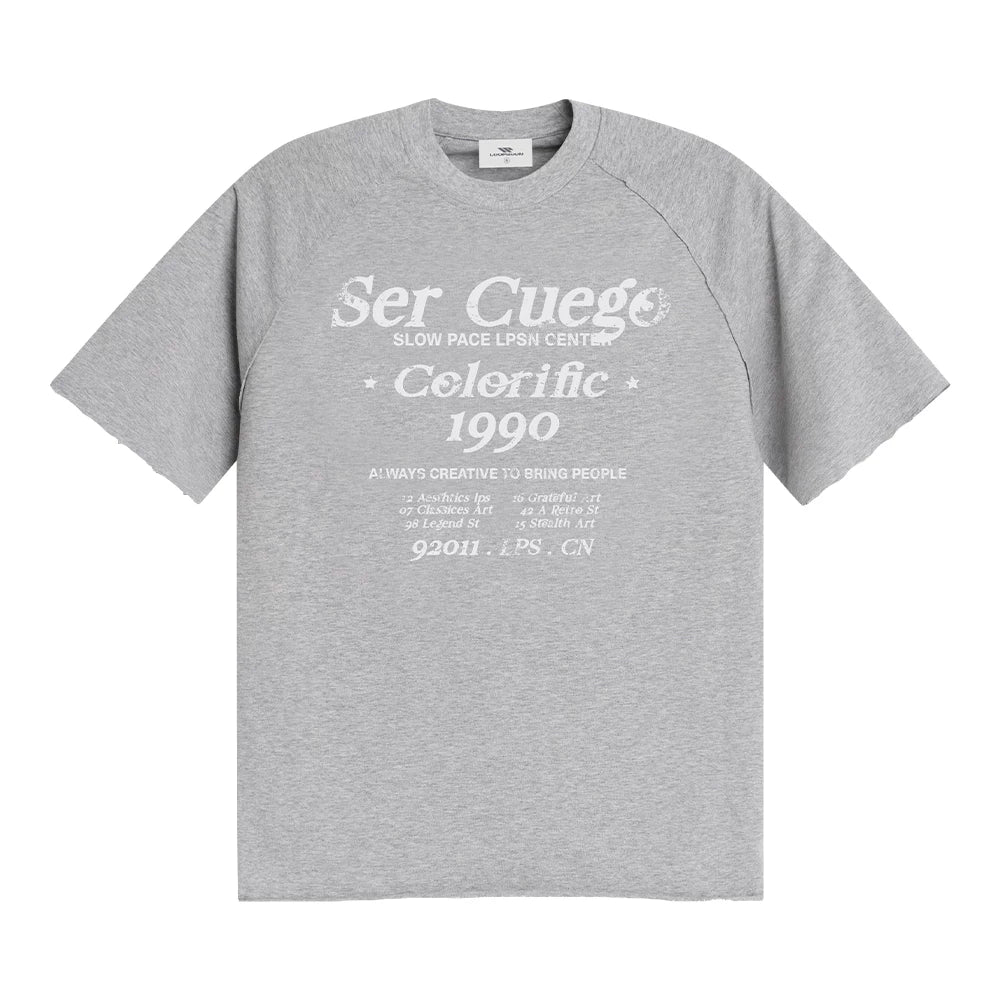 Loopsoon Vintage Alphabet Print Versatile Tee
