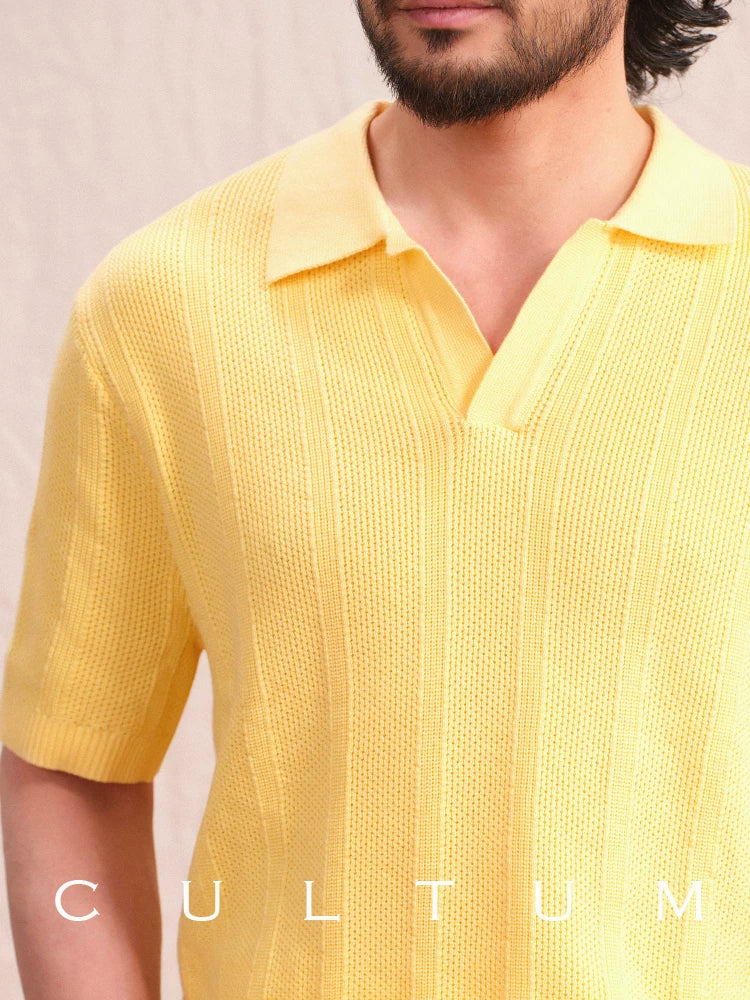 CULTUM Vintage Sport Hollow Polo Shirt