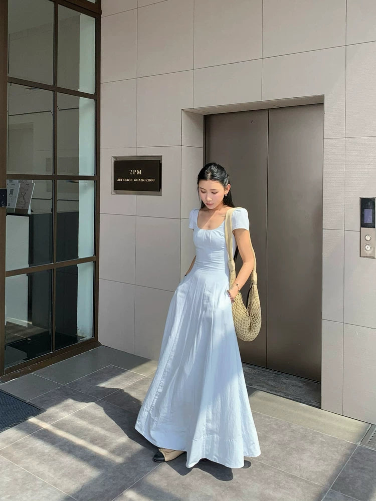 YOUNG KYLIN Lazy and Loose Waist Long Skirt