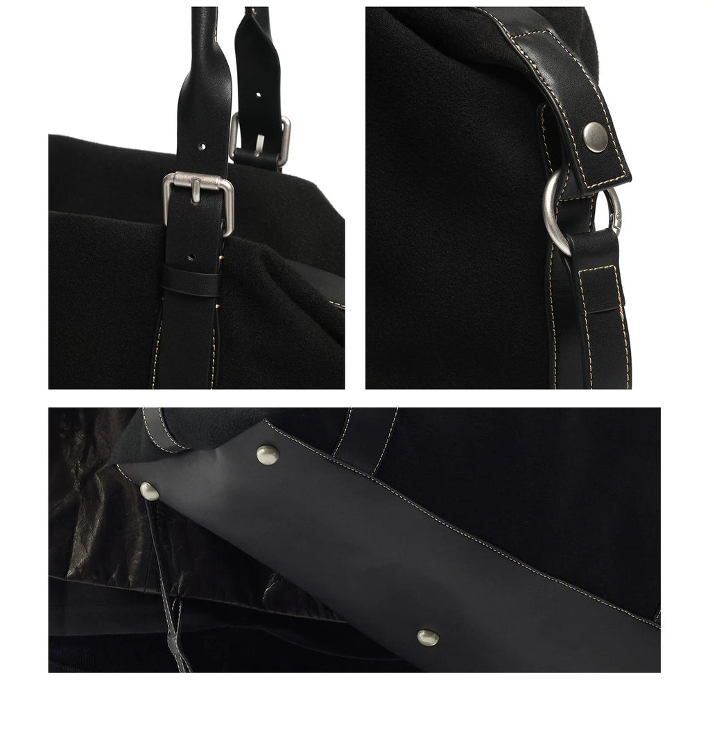 TERRAINCOGNITA Casual Suede Leather Shoulder Messenger Bag