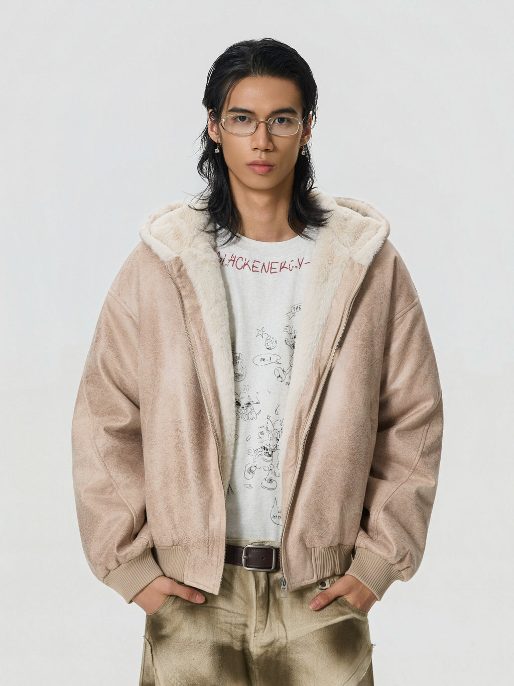 BTSG Imitation Mink Cotton Jacket