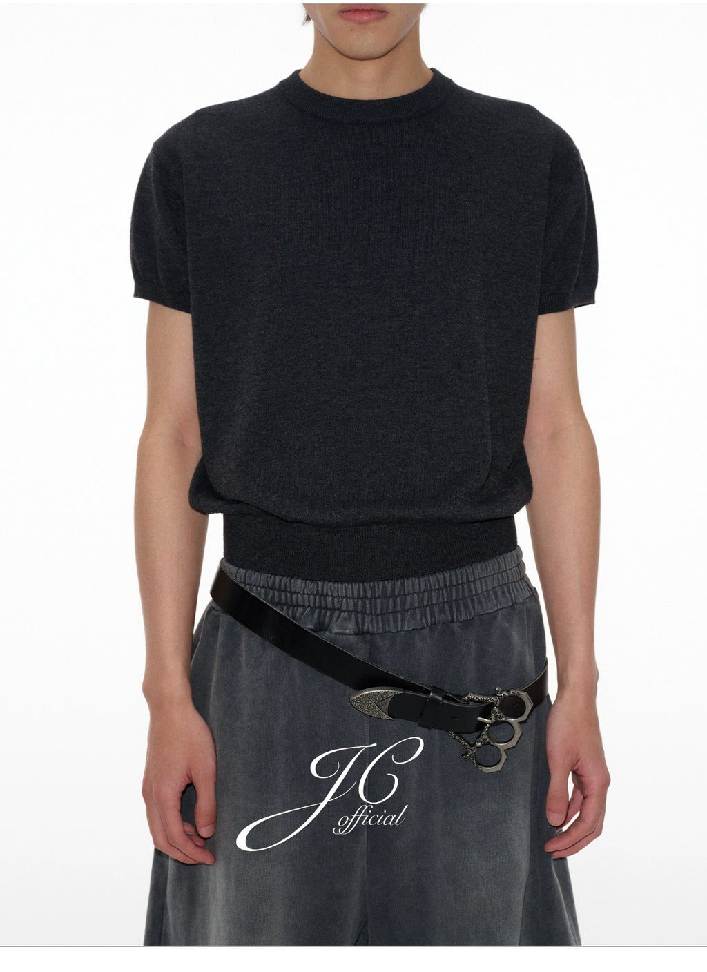 JCAESAR Knitted Slim Tee