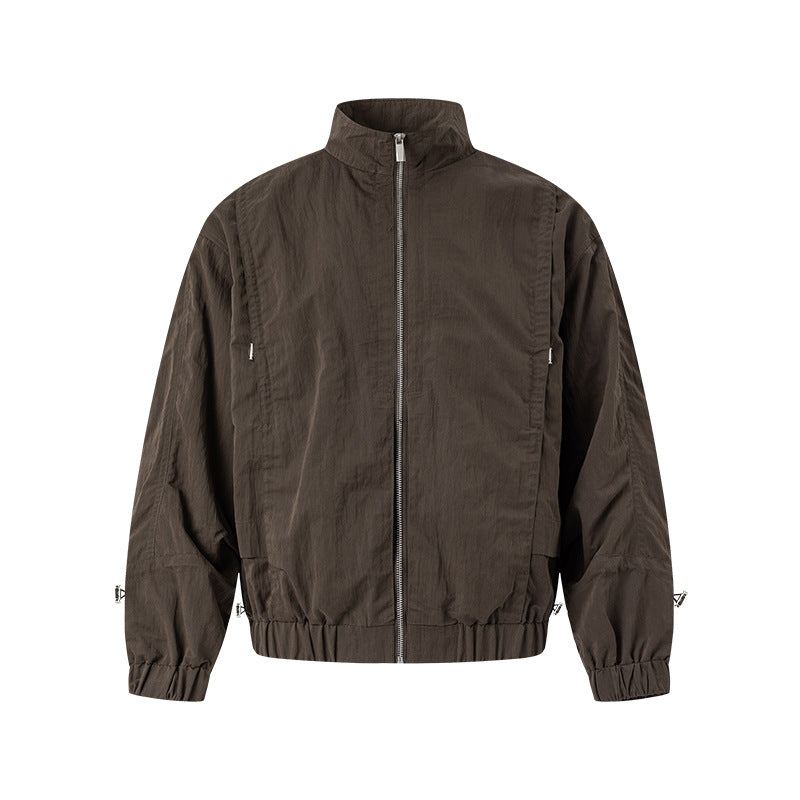 UNF Loose Long Sleeve Stand-Up Jacket