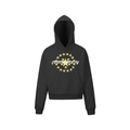 KONOOT Pentagram Print Short and Wide Cut Hooded Sweater