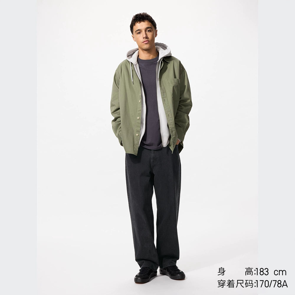 Uniqlo Men's Clothing Women's Loose Straight Jeans Washed Products Trousers Regular 475551 470542