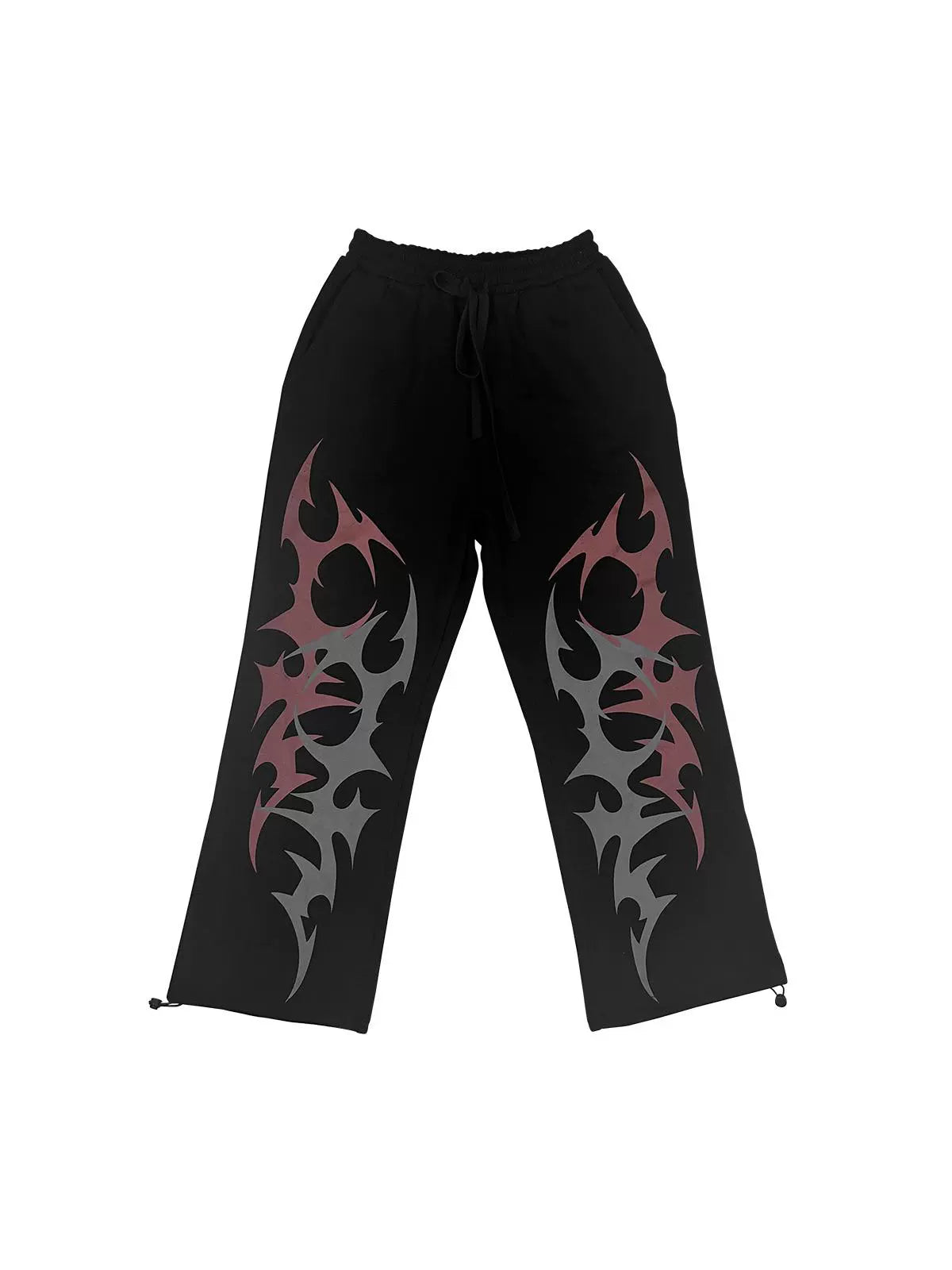 Wetbody Loose Middle Waist Straight Casual Sweatpants