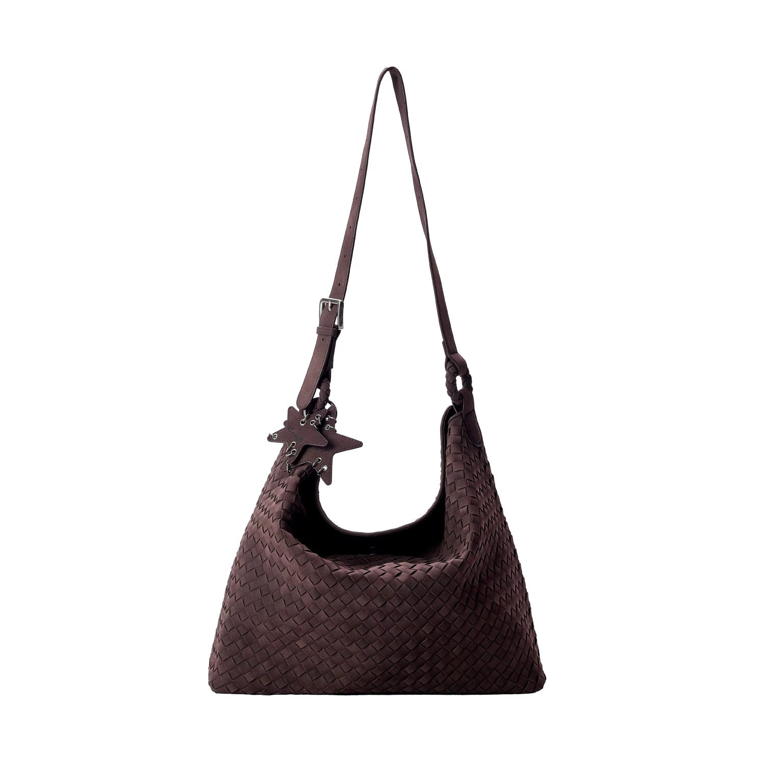 ECODAY Suede Woven Bag Large Capacity Tote Bag