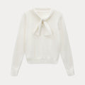 EGGKA Butterfly Neck Pullover Gentle Wind Knitted Sweater
