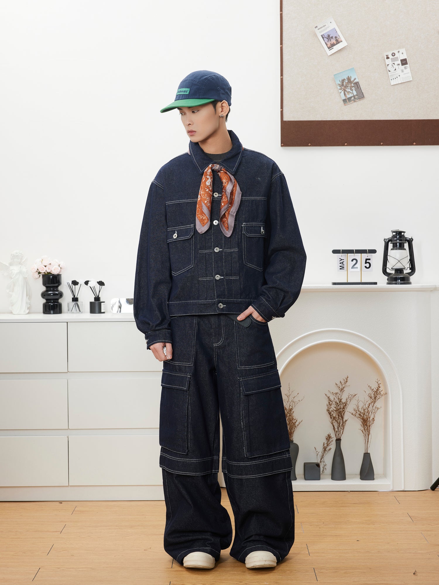 BTSG set series boxy tooling jacket jacket - scimitar jeans Set