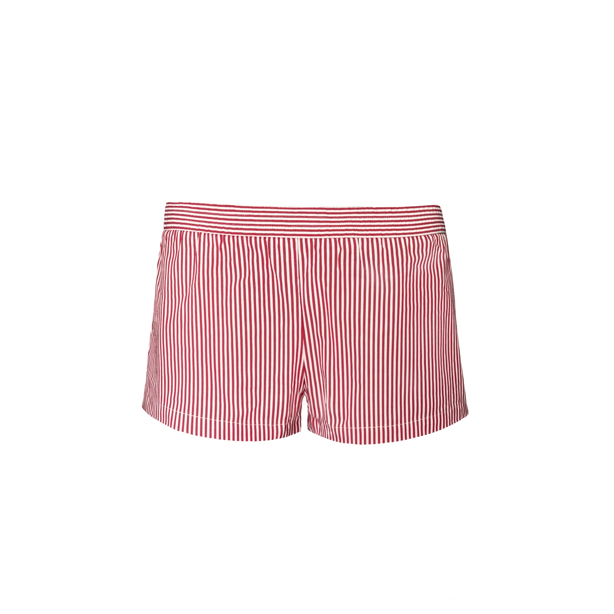 Jim Kennet Low-rise Striped Straight Casual Shorts