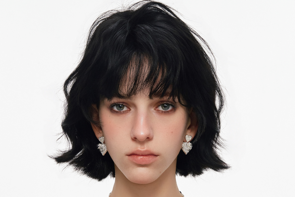 SUMIYAKI Double-sided Relief Retro Love Earrings