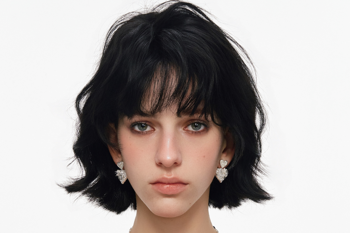 SUMIYAKI Double-sided Relief Retro Love Earrings