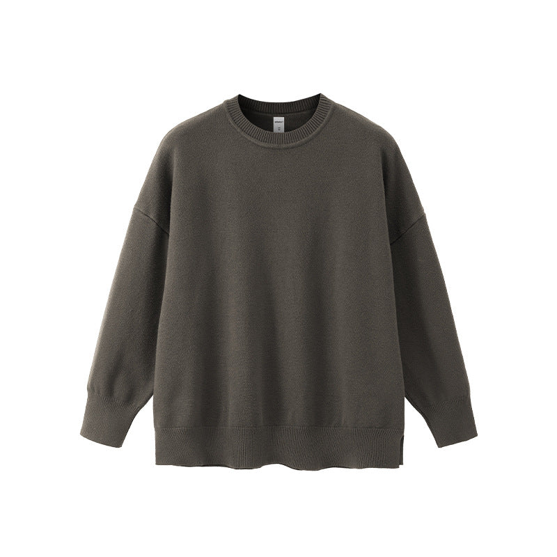 Inflation Crew Neck Loose Versatile Knitted Sweater
