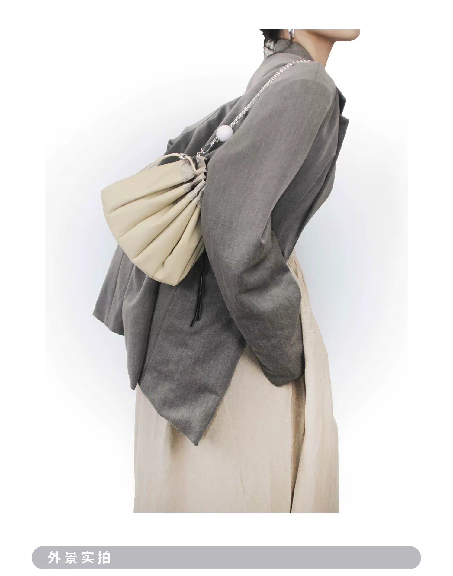 Heelwood Vintage Fashion Splicing Underarm Bag